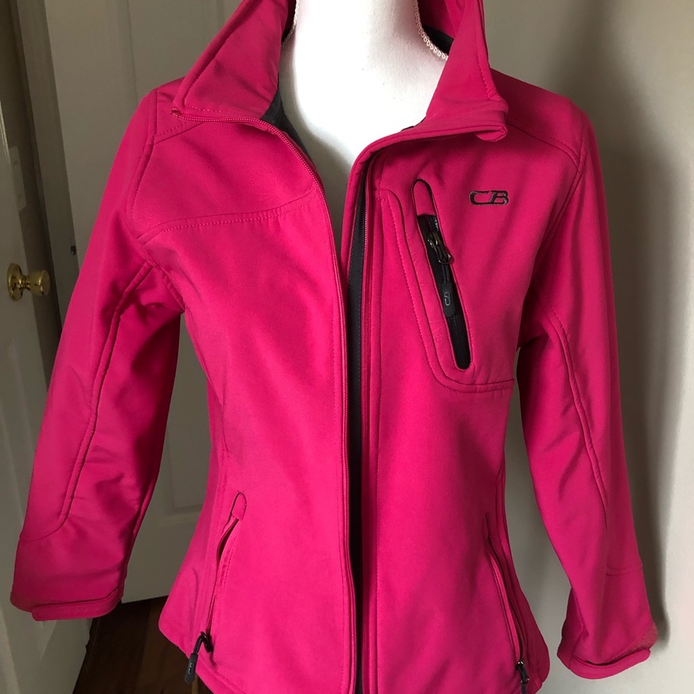 CB athletic jacket/ worn ONCE/ size L